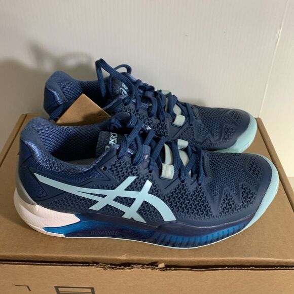 5062. NEW! Assics Blue Ortholite Shoes-US-5 Mens - Picture 1 of 5